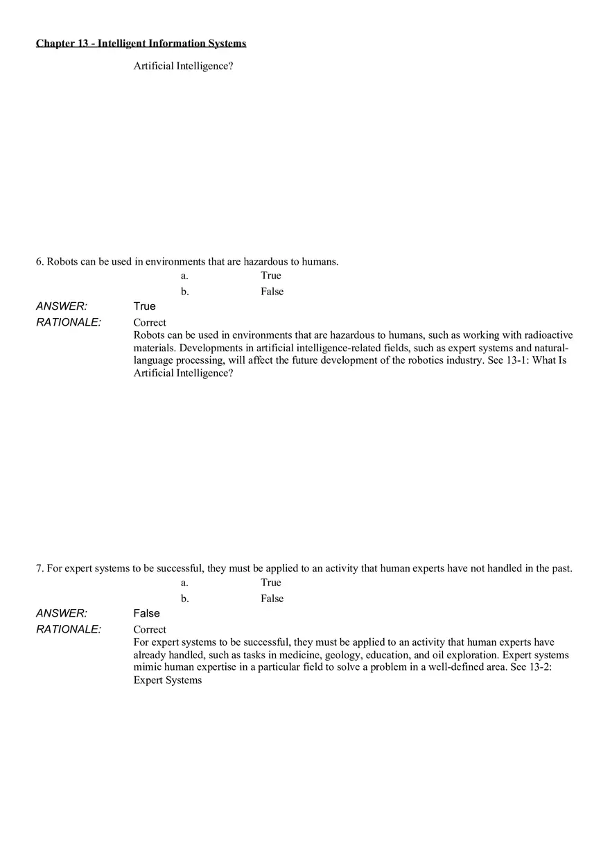 Intelligent Information Systems Answer Key 1 - Page 3