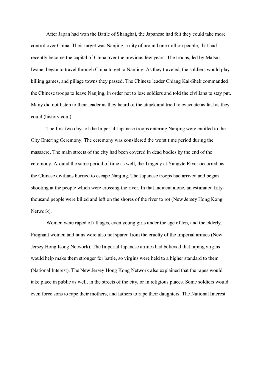 The Nanjing Massacre Paper - Page 3
