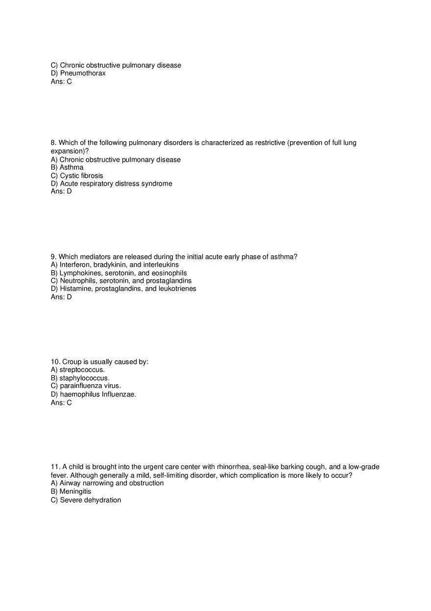 Test Bank for Applied Pathophysiology for the Advanced Practice Nurse - Page 3