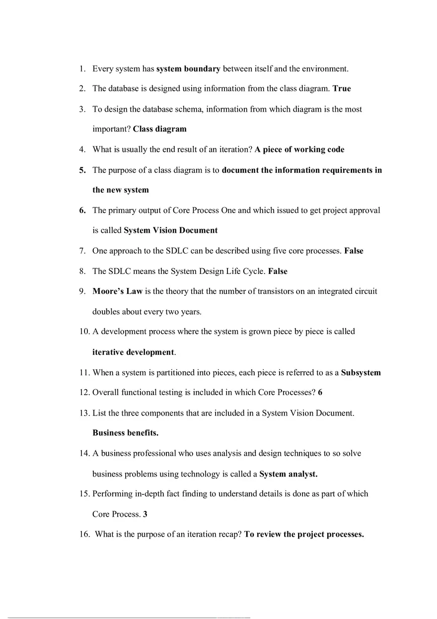 Quiz Answers - System Boundary - Page 1