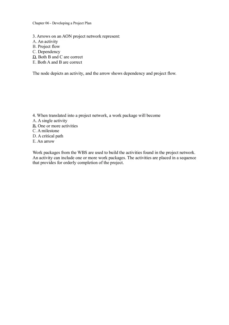 Chapter 06 - Developing a Project Plan Answer Key 1 - Page 2