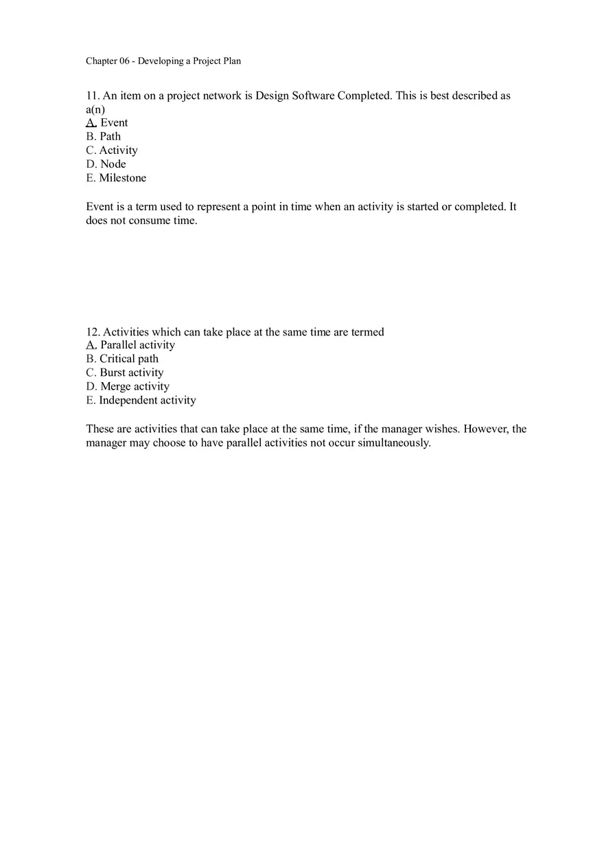 Chapter 06 - Developing a Project Plan Answer Key 1 - Page 6