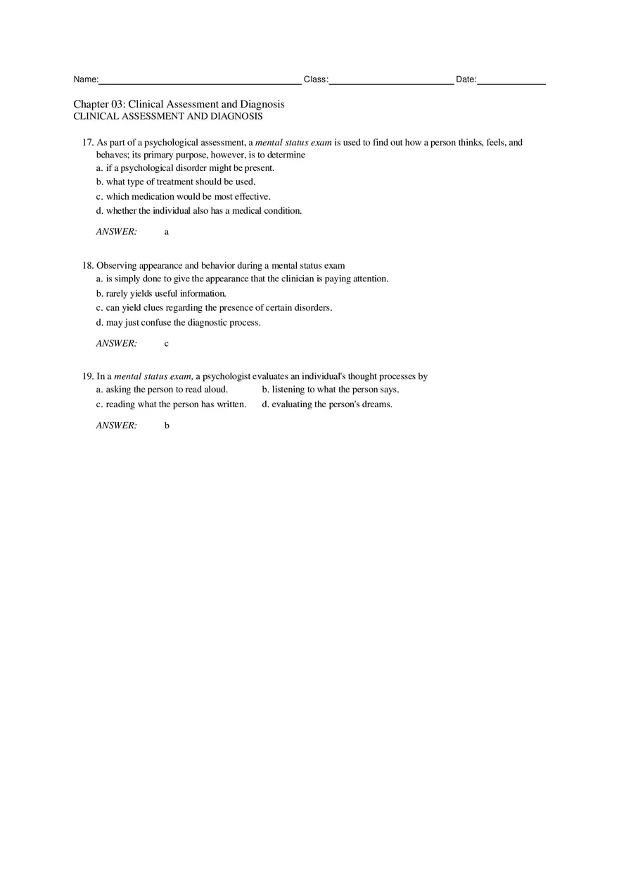 Chapter 3 Clinical Assessment and Diagnosis Part 1 - Page 8