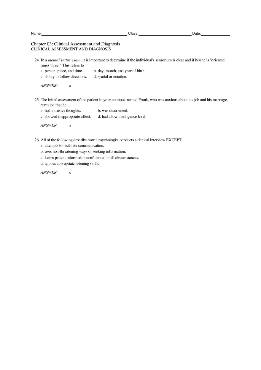 Chapter 3 Clinical Assessment and Diagnosis Part 1 - Page 10