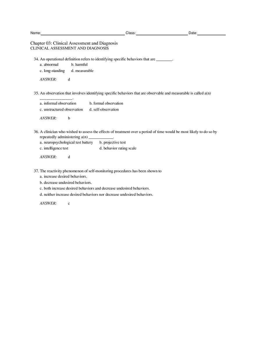 Chapter 3 Clinical Assessment and Diagnosis Part 1 - Page 3