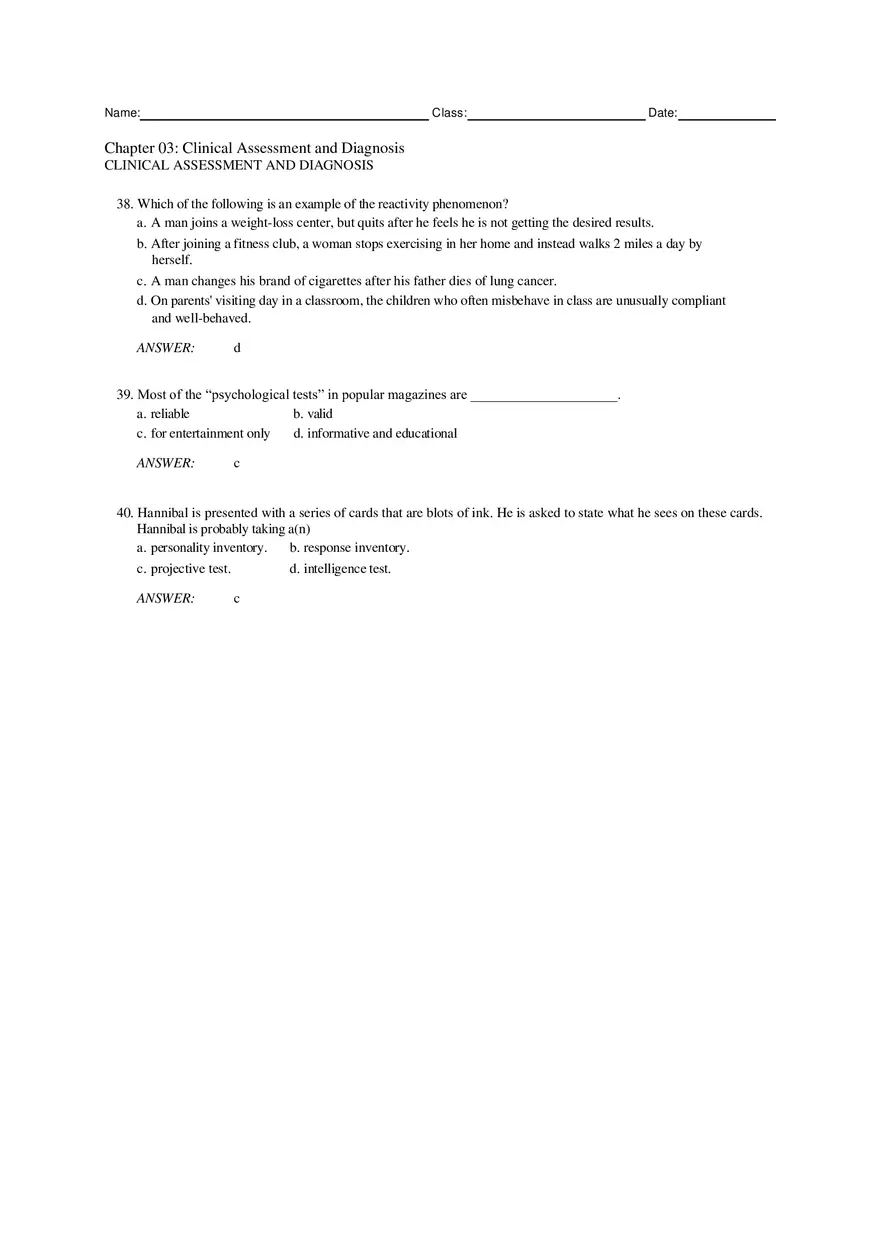 Chapter 3 Clinical Assessment and Diagnosis Part 1 - Page 4