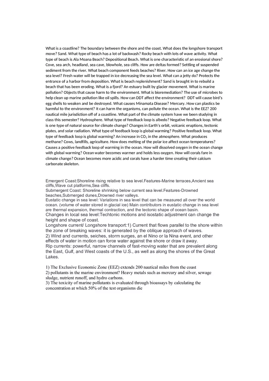 What is a Coastline - Page 1