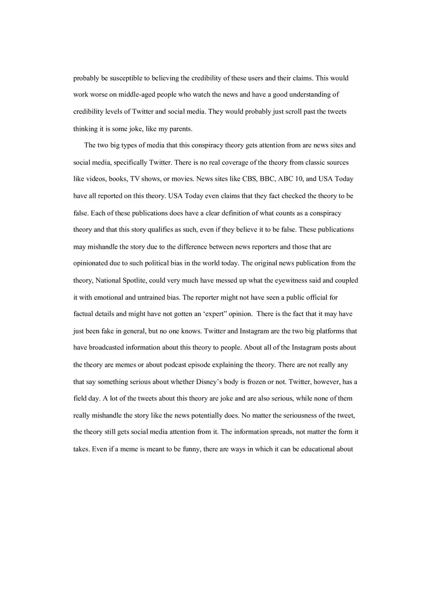 Essay on the Conspiracy Behind Walt Disney's Frozen Body - Page 8