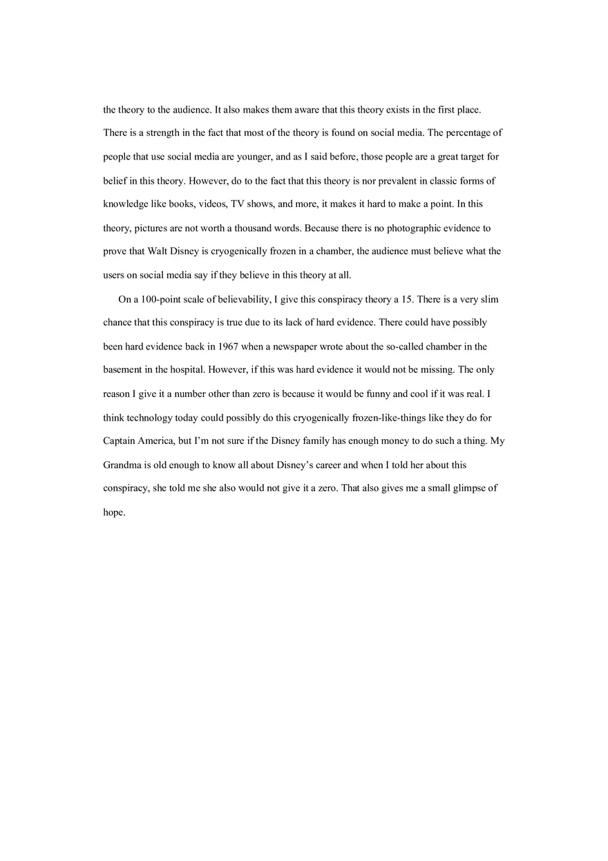 Essay on the Conspiracy Behind Walt Disney's Frozen Body - Page 9