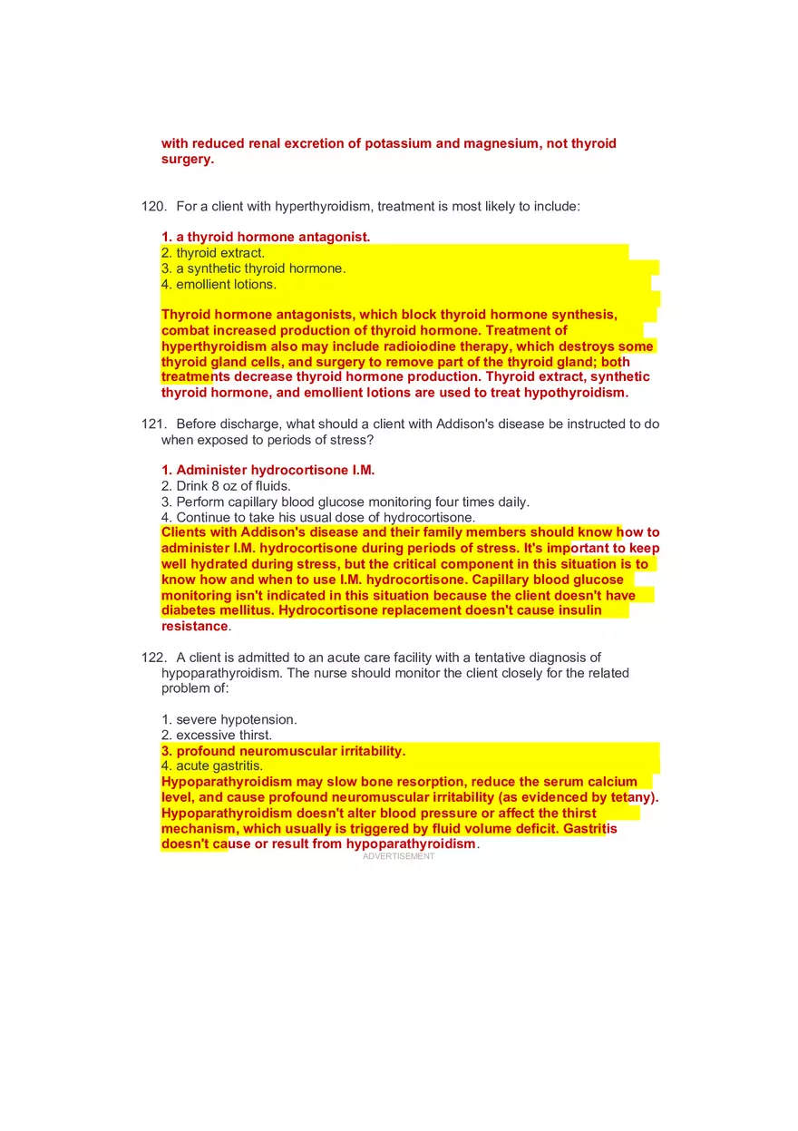 Community Health Nursing Test 3 Answer Key 4 - Page 7