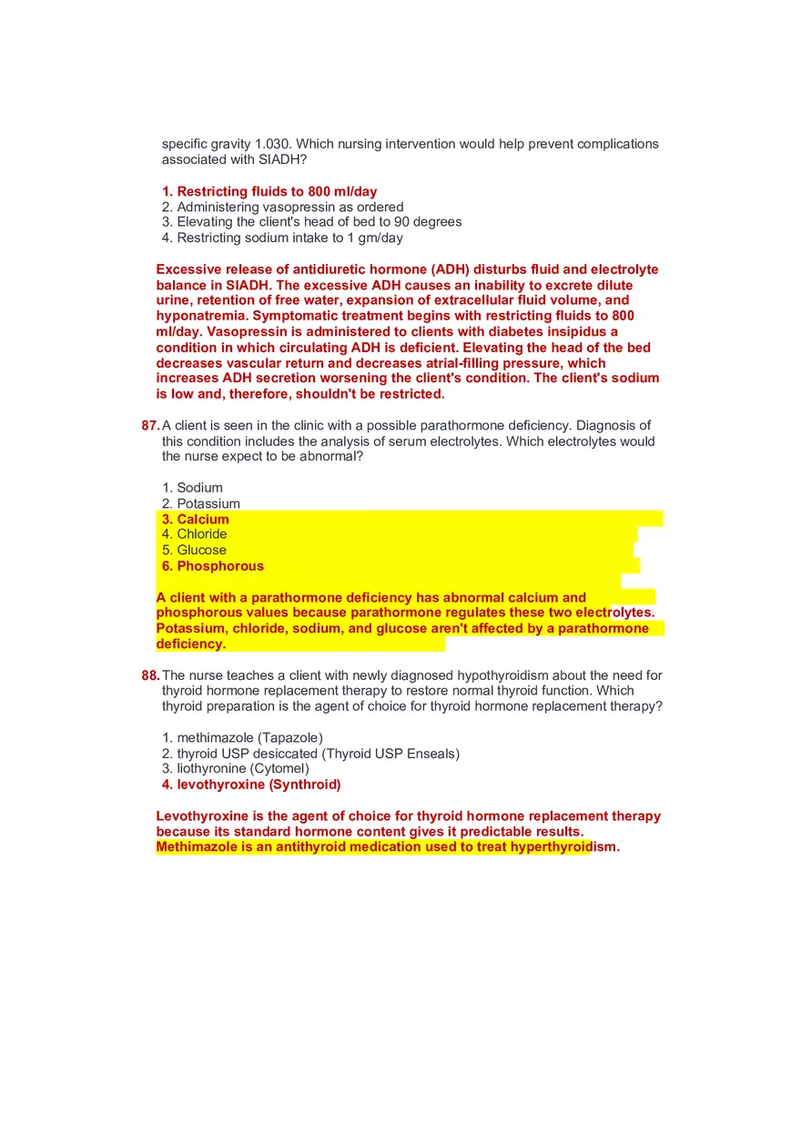 Community Health Nursing Test 3 Answer Key 4 - Page 10