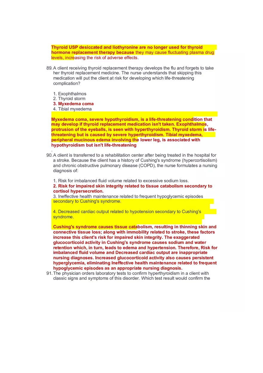 Community Health Nursing Test 3 Answer Key 4 - Page 11