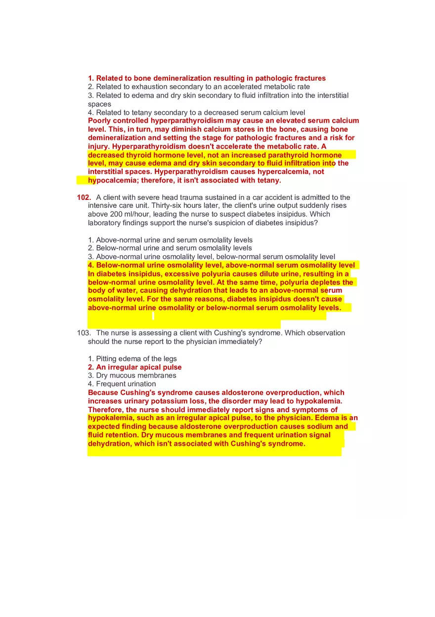 Community Health Nursing Test 3 Answer Key 4 - Page 15
