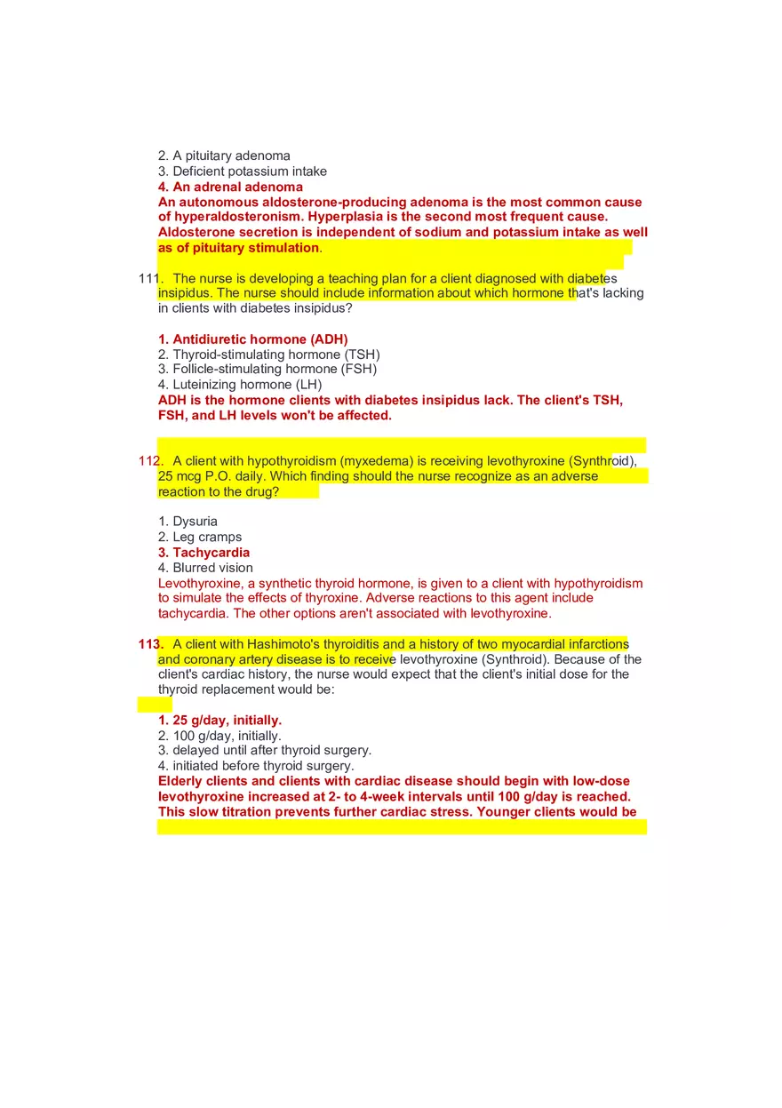 Community Health Nursing Test 3 Answer Key 4 - Page 4