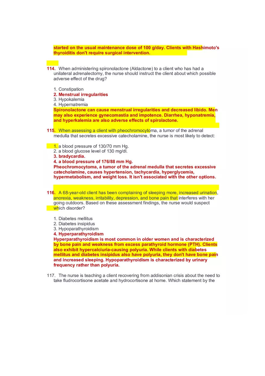 Community Health Nursing Test 3 Answer Key 4 - Page 5