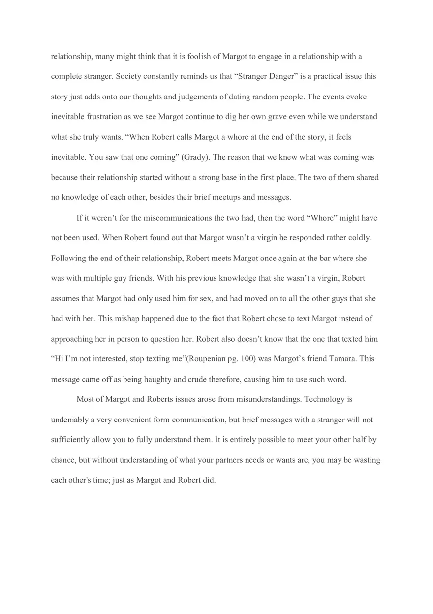 Cat Person Essay - Page 3