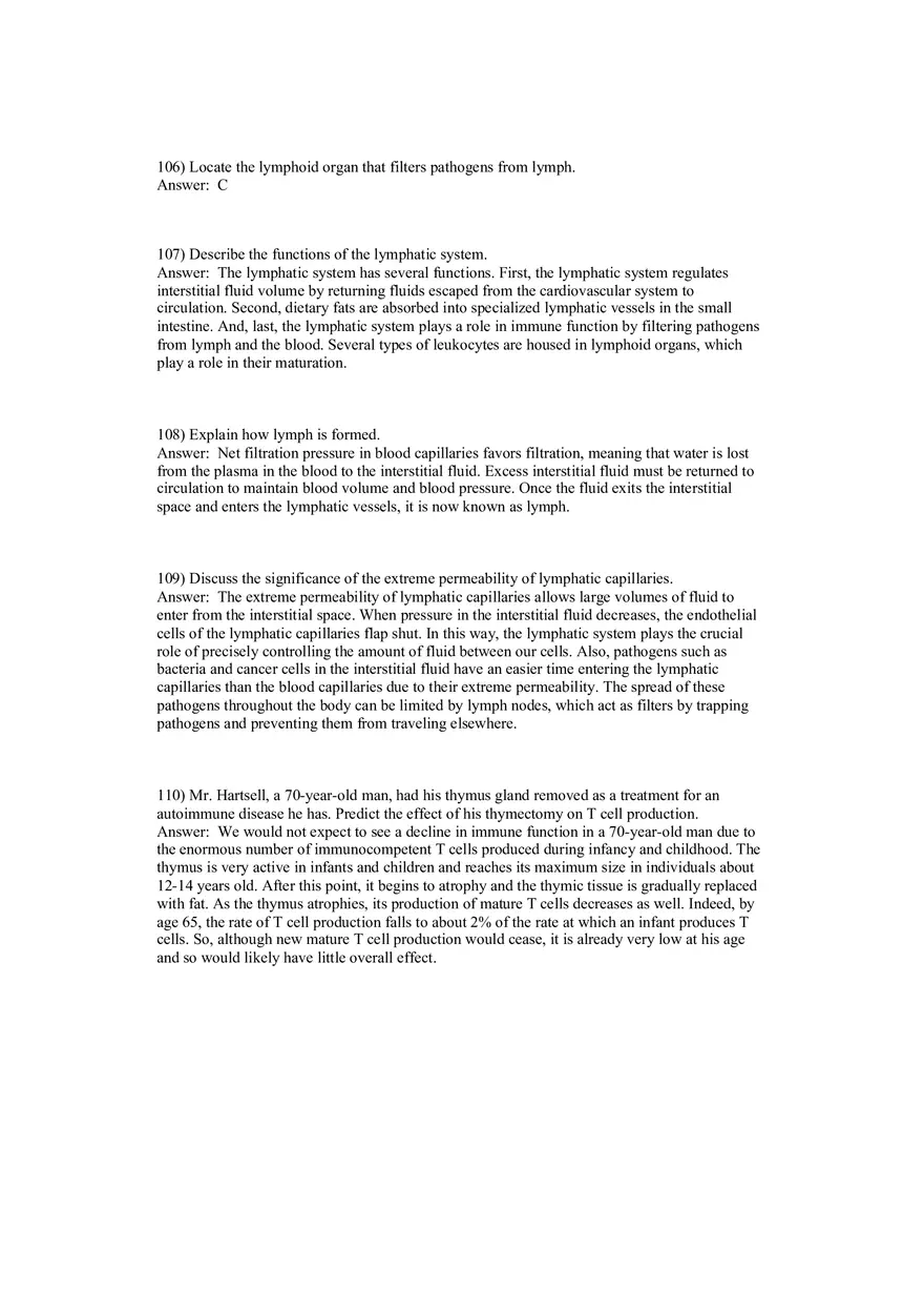 The Lymphatic System and Immunity Answer Key 2 - Page 11