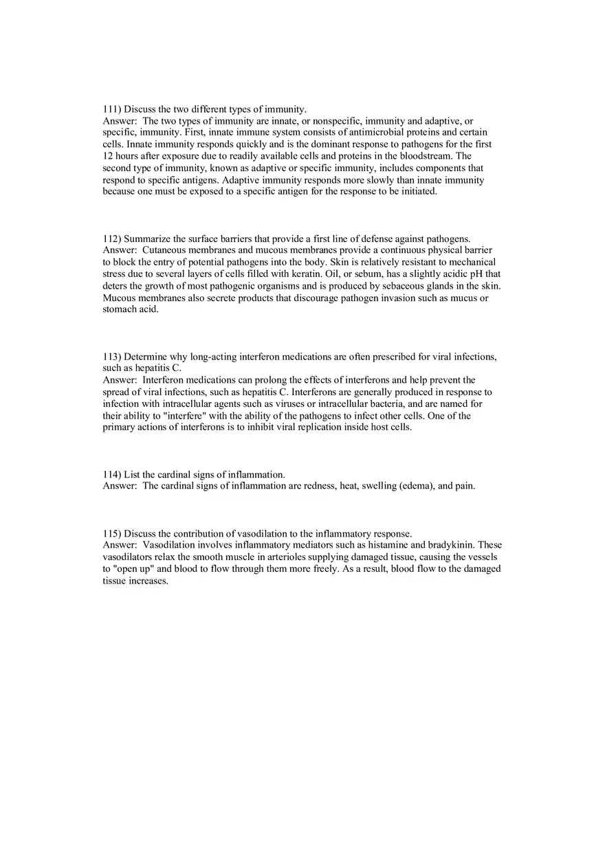 The Lymphatic System and Immunity Answer Key 2 - Page 12