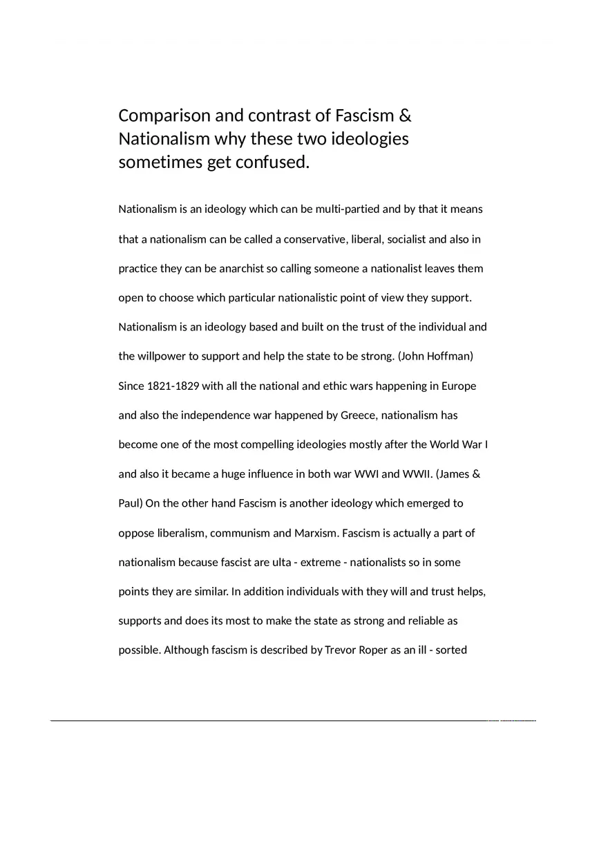 Fascism vs Nationalism - Page 1