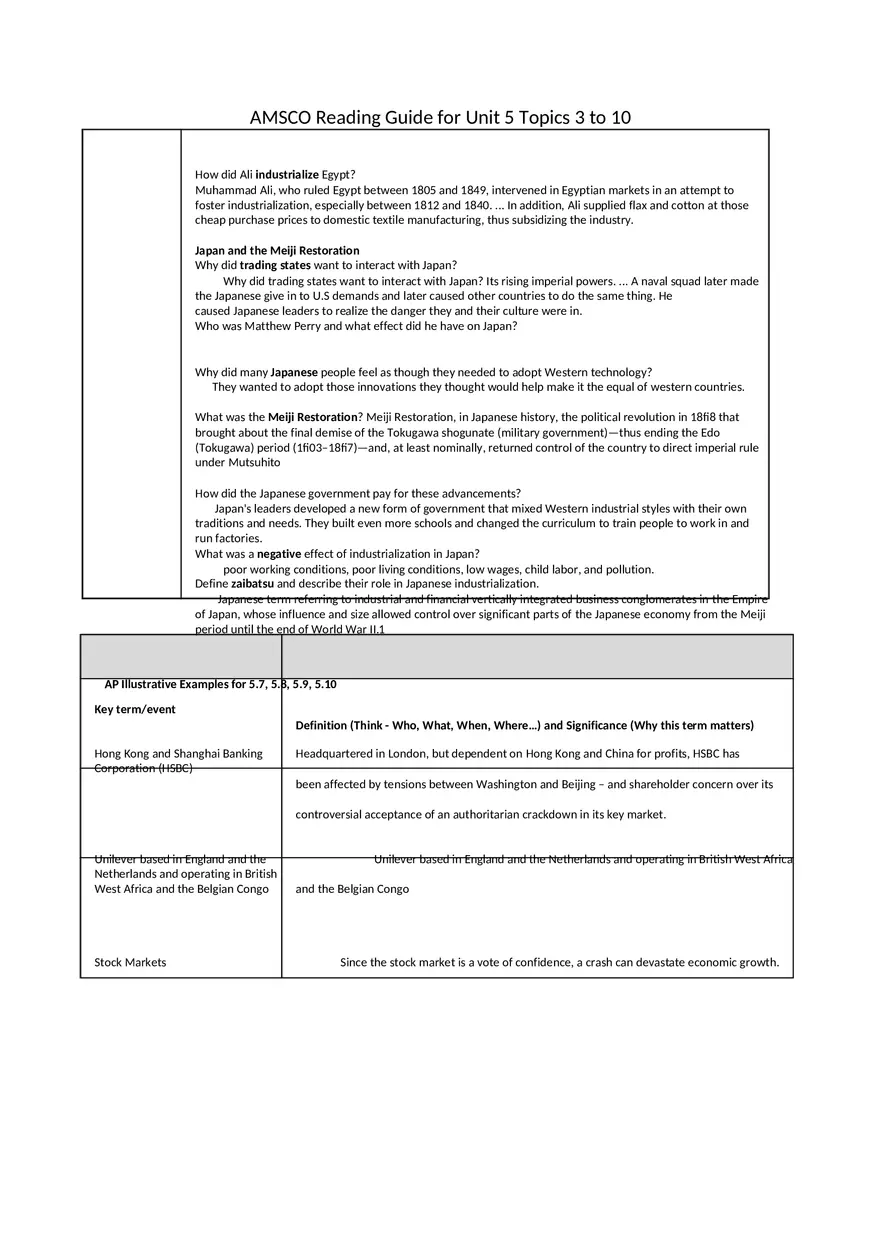 Reading Guide (Think - Who, What, When, Where…) - Page 8