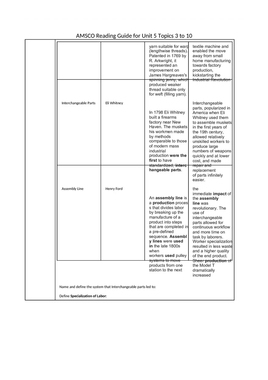 Reading Guide (Think - Who, What, When, Where…) - Page 3