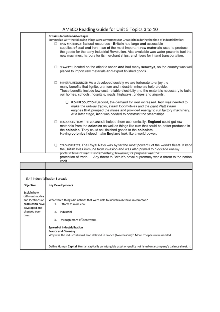 Reading Guide (Think - Who, What, When, Where…) - Page 4