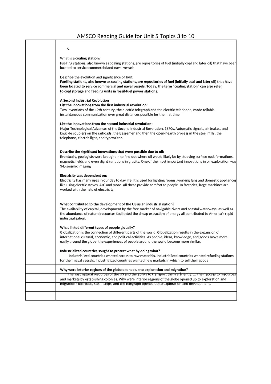 Reading Guide (Think - Who, What, When, Where…) - Page 6