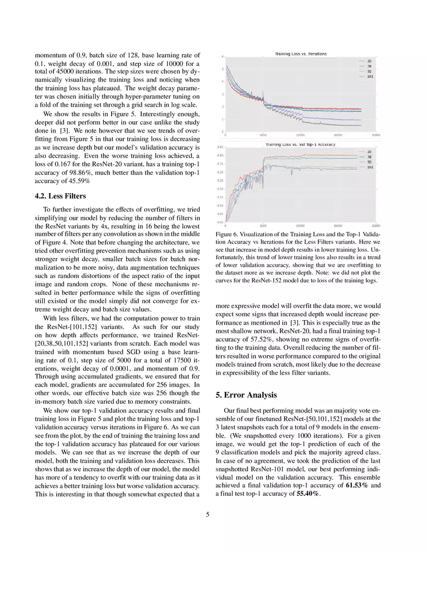 Going Deeper on the Tiny Imagenet Challenge - Page 5