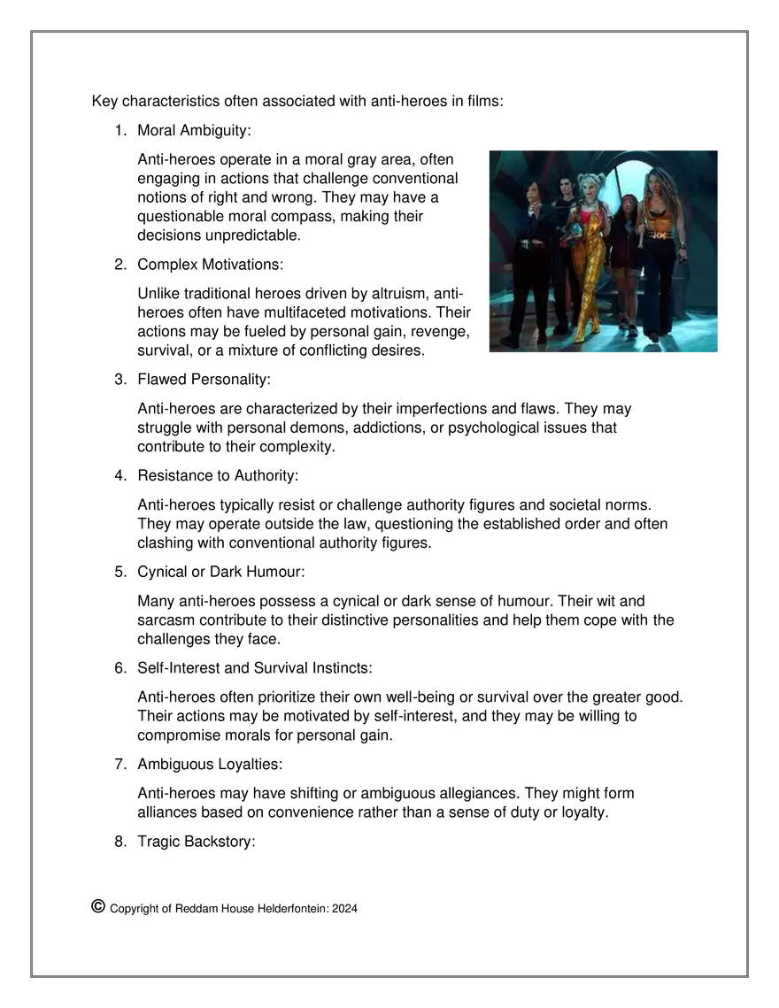 Grade 12 Fourth Genre: Film Study 2024 - Page 10