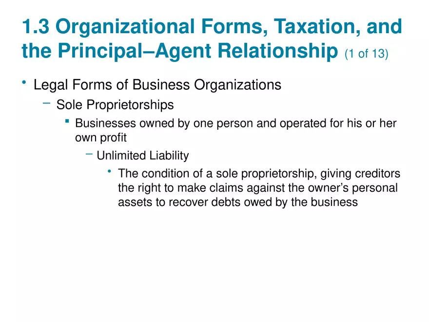 The Role of Managerial Lecture Note 4 - Page 8