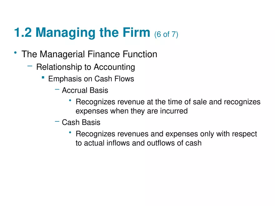 The Role of Managerial Lecture Note 4 - Page 1
