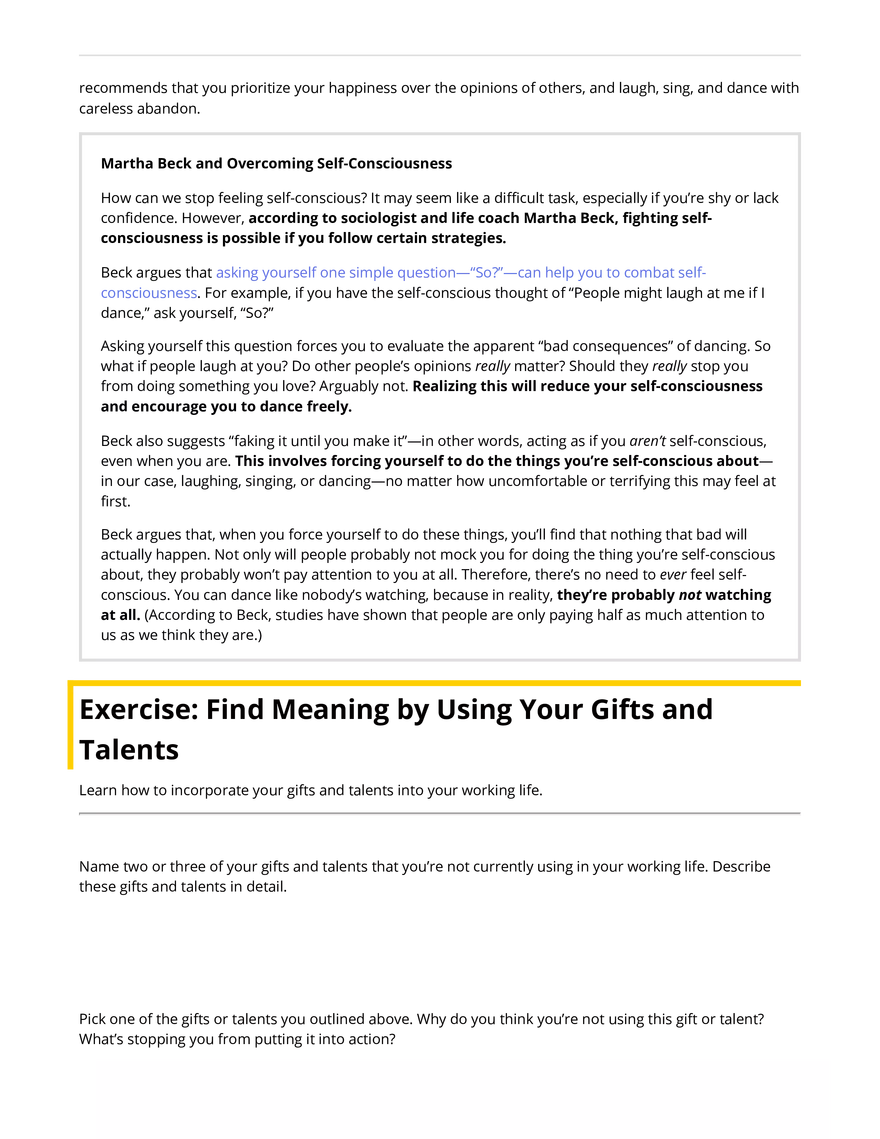 The Gifts of Imperfection Summary 3 - Page 8