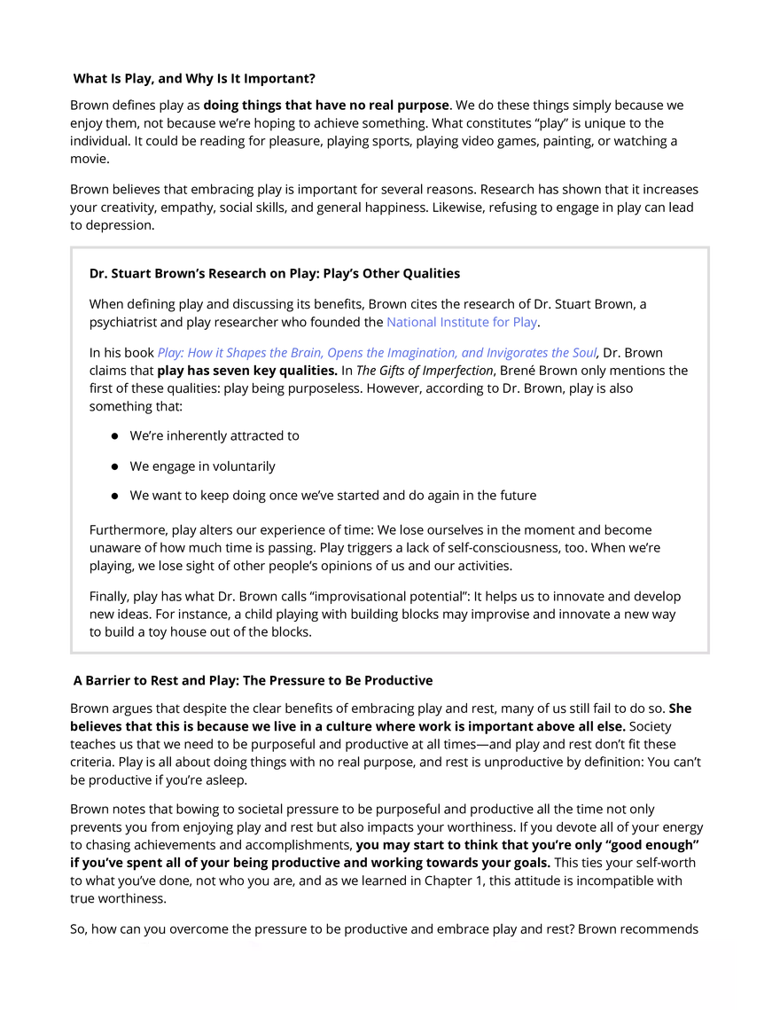 The Gifts of Imperfection Summary 3 - Page 4