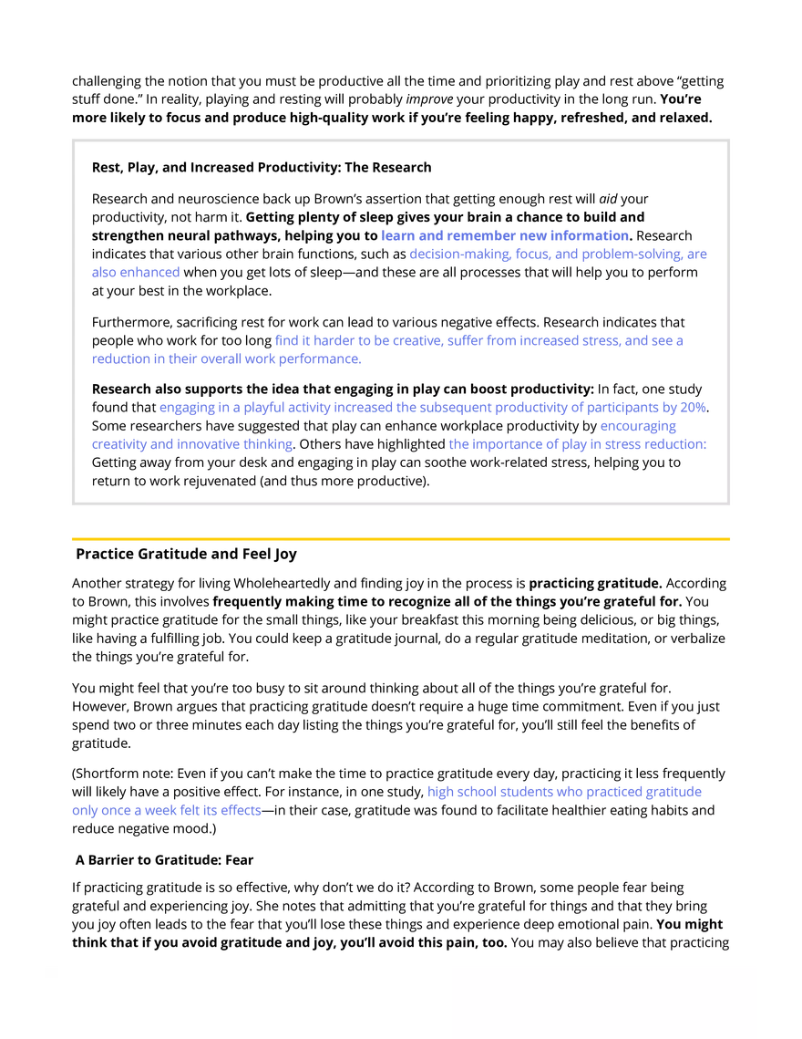 The Gifts of Imperfection Summary 3 - Page 5