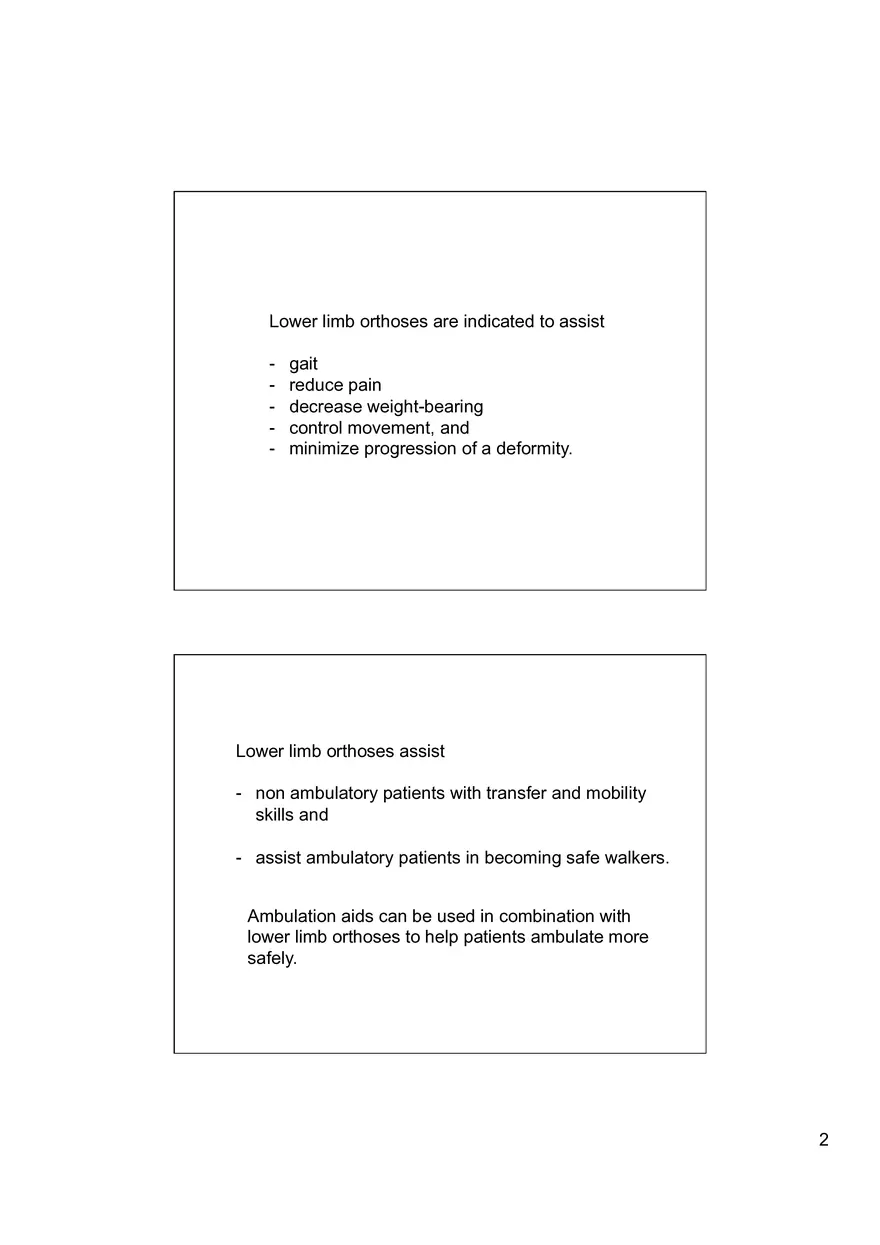 Lower Limb Orthoses - Page 2