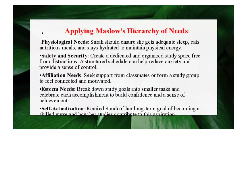 Understanding Motivation Lecture Part 2 - Page 3