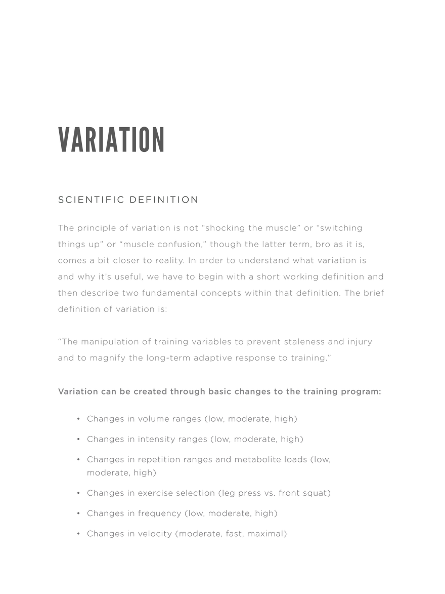 Scientific Definition of Variation - Page 1