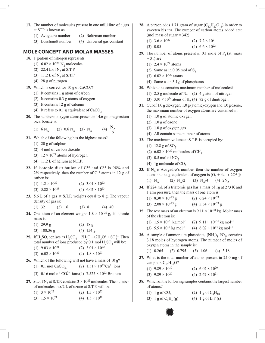 Laws of Chemical Combination - Page 2