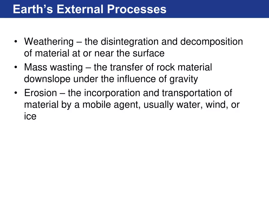 Weathering, Soil, and Mass Wasting - Page 2