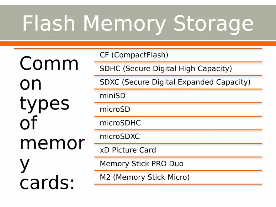 Importance of Secondary Storage in Computing Part 2 - Page 6