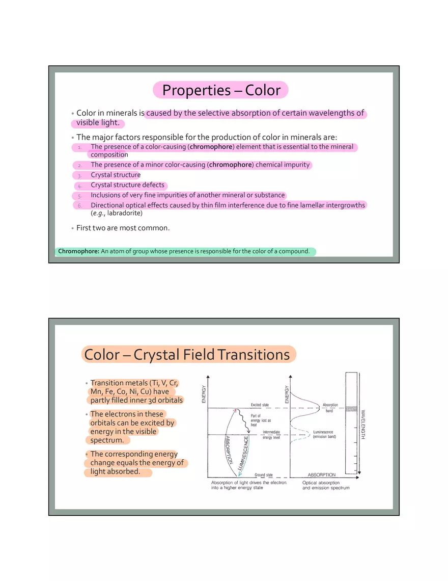Physical Properties of Minerals - Page 2