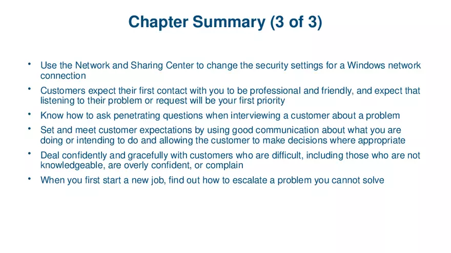 Windows Versions and Customer Service Lecture 6 - Page 9