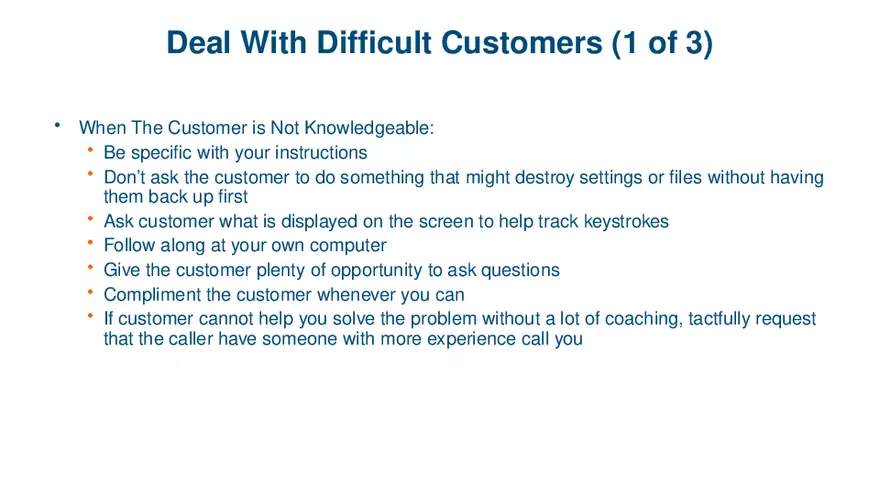 Windows Versions and Customer Service Lecture 6 - Page 1