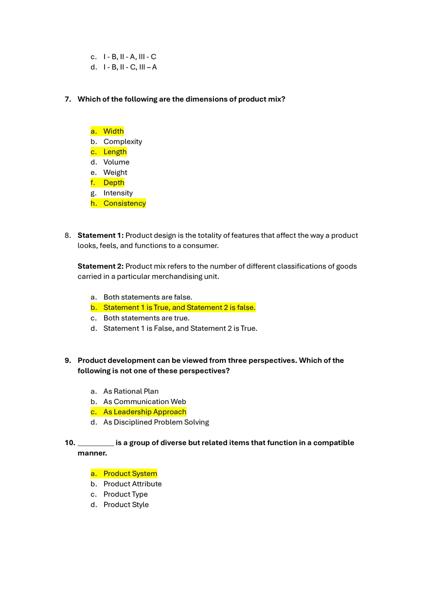 Product and Brand Management Answers - Page 3