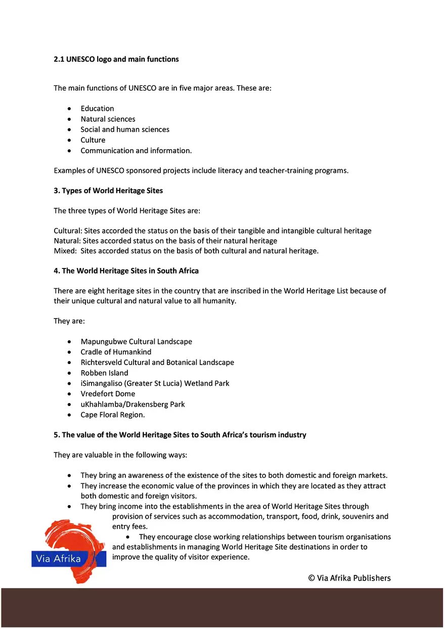 Gr12 Tourism Study Guide LR - Page 47