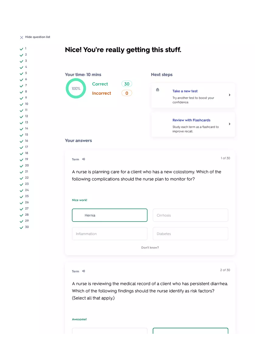 ATI Elimination Answers - Page 1