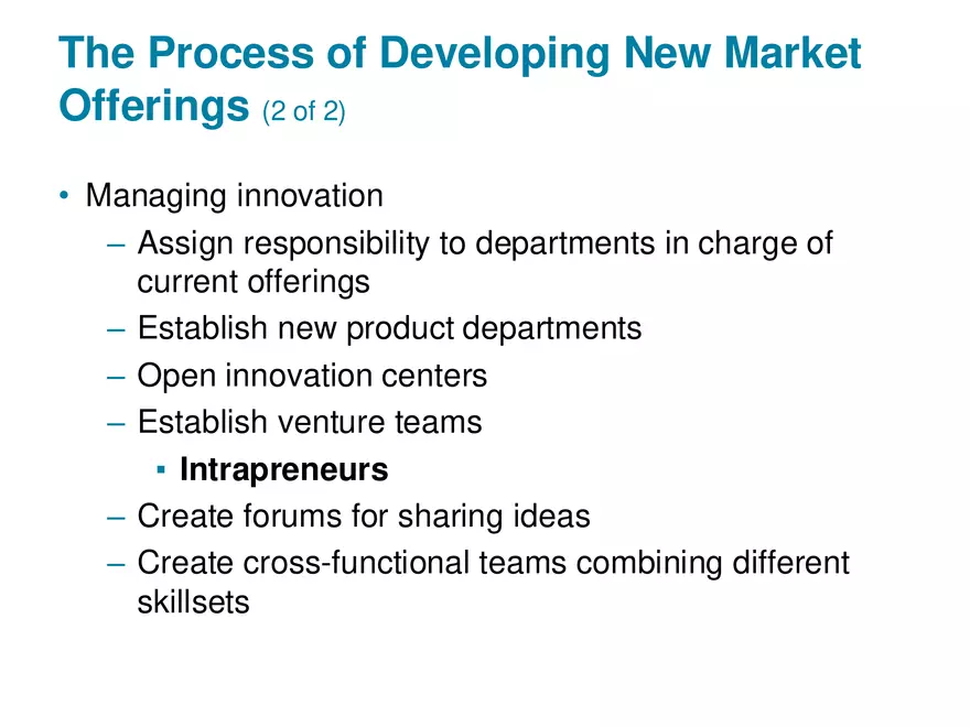 Developing New Market Offerings - Page 4