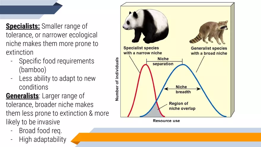 Specialist vs. Generalist Species - Page 2