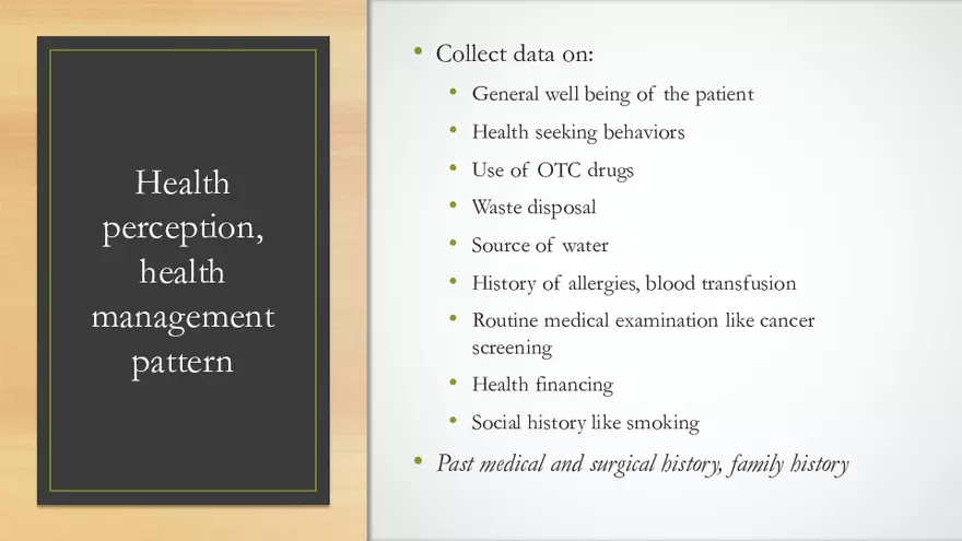 Gordon’s Functional Health Patterns - Page 7
