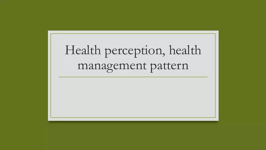 Gordon’s Functional Health Patterns - Page 4